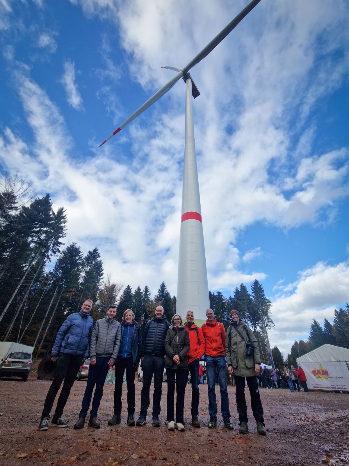 Die ADEV-Delegation von links nach rechts: Thomas Tribelhorn, Thomas Schuwald (&Ouml;kostromgruppe Freiburg), Dieter Seifried, Bernhard Schmocker, Anna Vettori, Reto Rigassi, Christian Mittelholzer, Beat Schaffner.