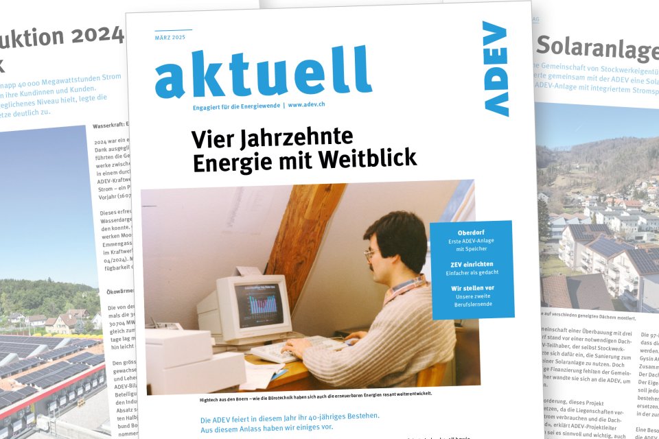 Jubil&auml;umsnummer des ADEV aktuell