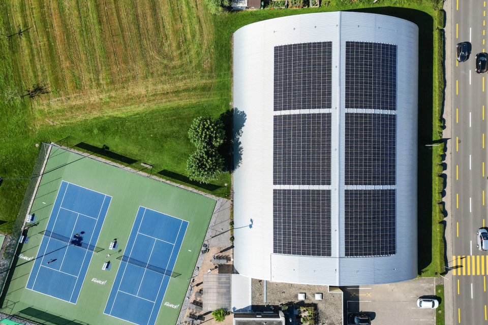 Solarstrom f&uuml;r den Tennisclub Egnach
