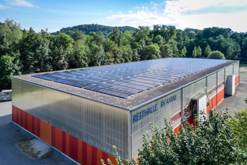 Reithalle Aarau wird zur Stromquelle